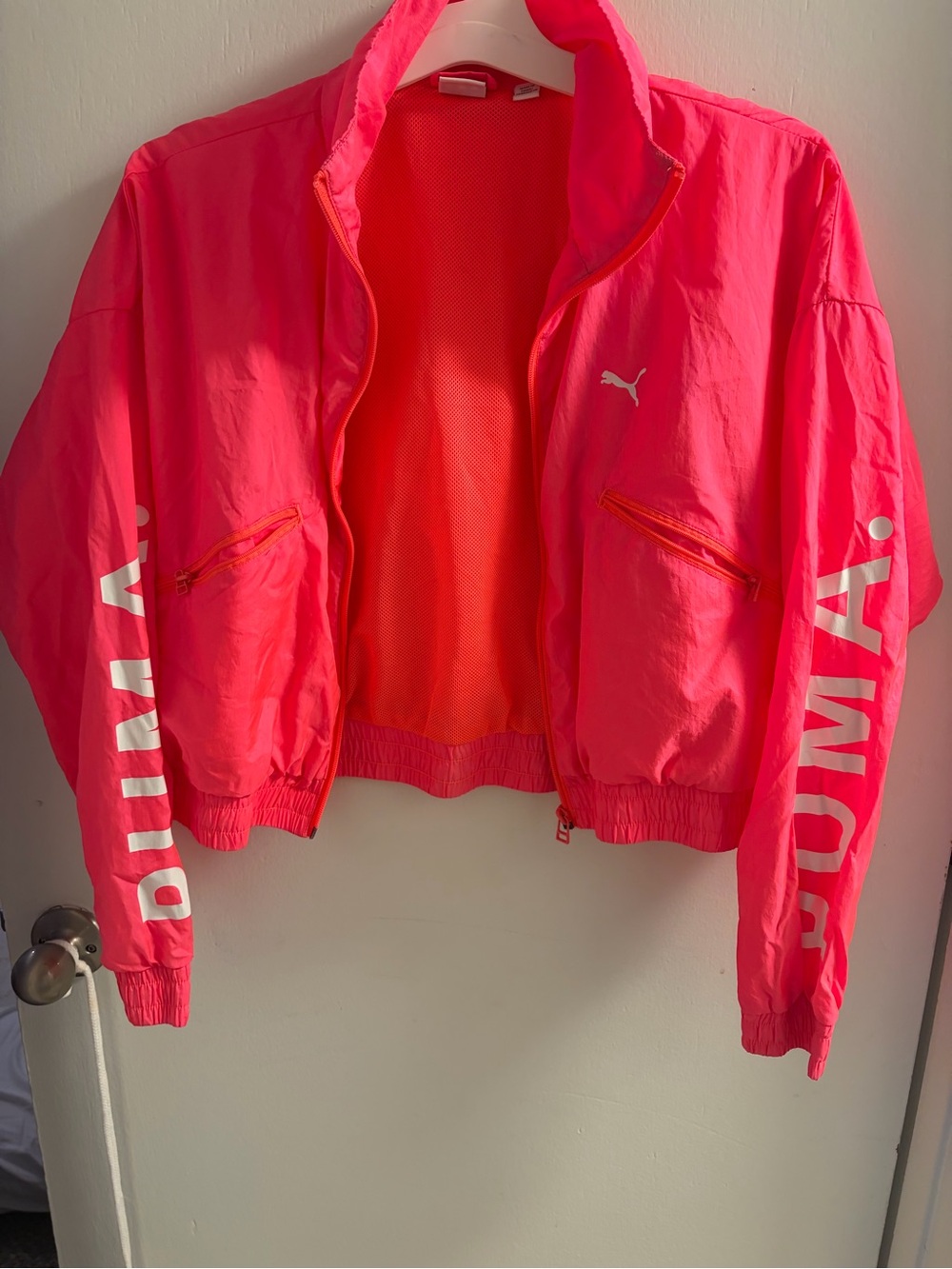 Puma Hot Pink Track Bomber Jacket
